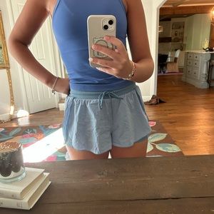 Blue free people movement shorts